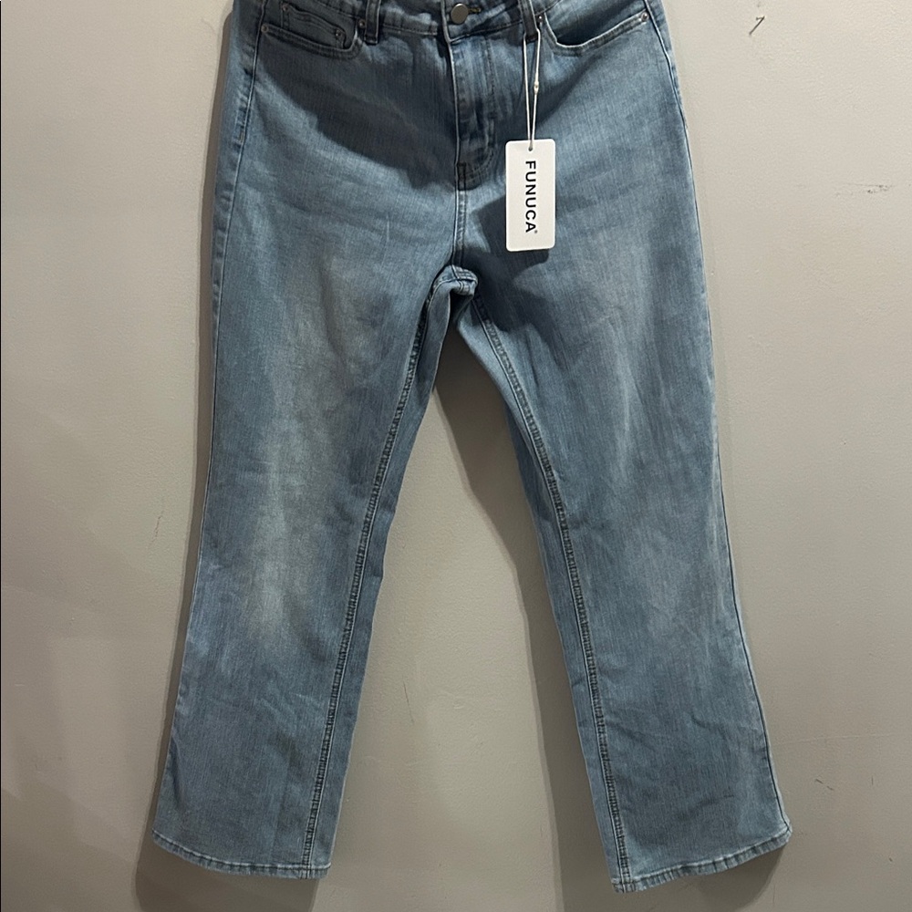 Women's Light Blue Wide Leg Jeans